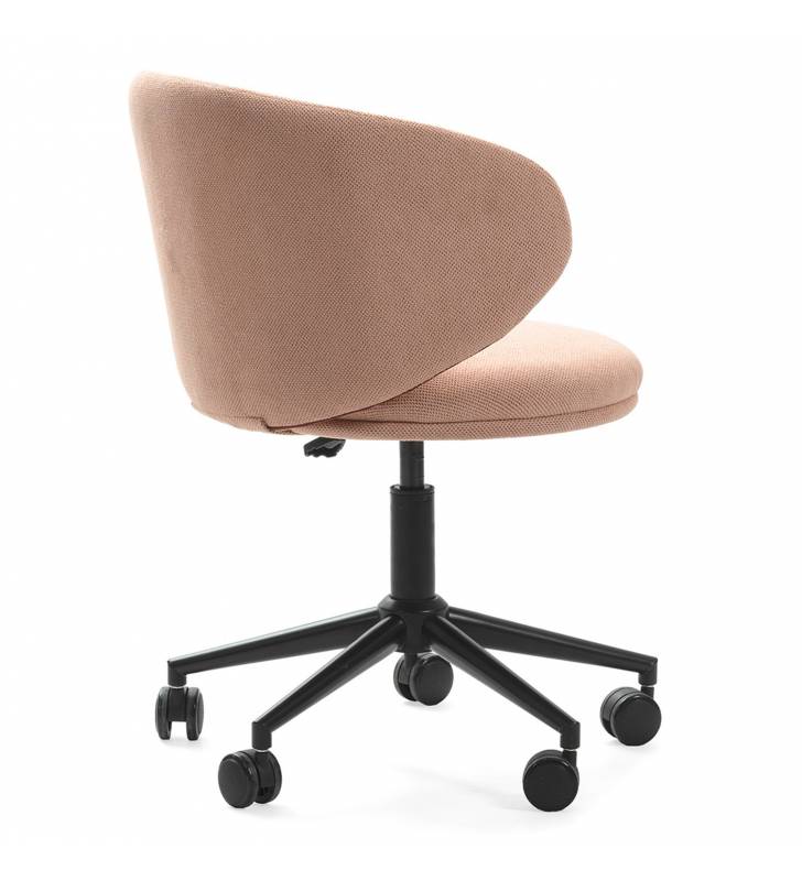 Silla Escritorio Rosa con Ruedas Elora Top Mueble 4
