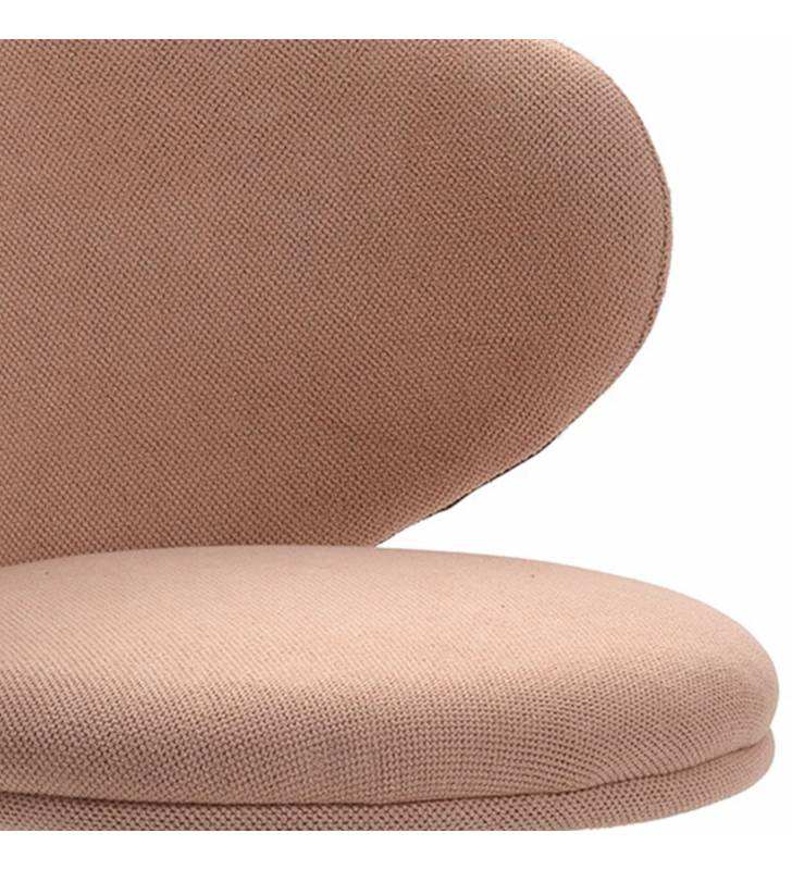 Silla Escritorio Rosa con Ruedas Elora Detalle Top Mueble