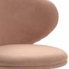 Silla Escritorio Rosa con Ruedas Elora Detalle Top Mueble