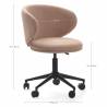 Silla Escritorio Rosa con Ruedas Elora Dimensiones Top Mueble