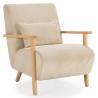 Sillón Individual Cómodo Beige Velora Top Mueble