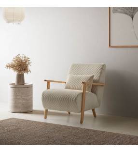 Sillón Individual Cómodo Beige Velora Ambiente Top Mueble