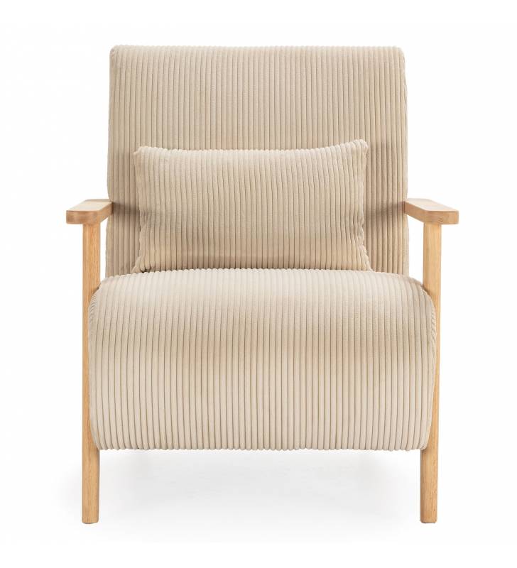 Sillón Individual Cómodo Beige Velora Top Mueble 2