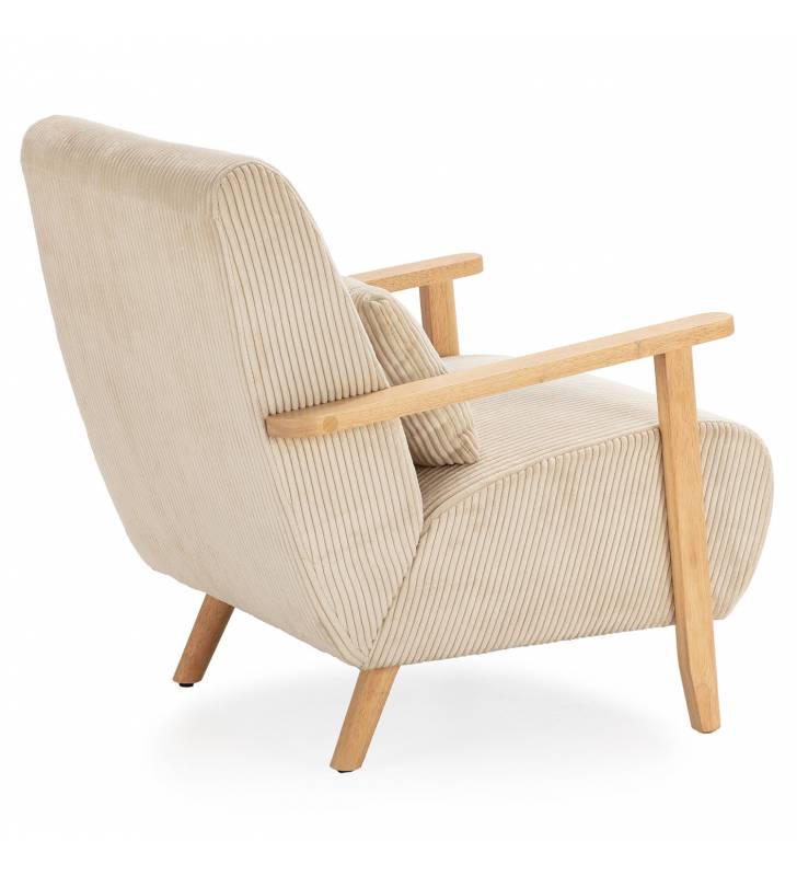 Sillón Individual Cómodo Beige Velora Top Mueble 4