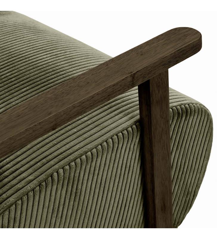 Sillón Individual Cómodo Verde Velora Detalle Top Mueble