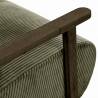 Sillón Individual Cómodo Verde Velora Detalle Top Mueble