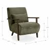 Sillón Individual Cómodo Verde Velora Dimensiones Top Mueble