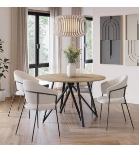 Mesa redonda de comedor 120 Thalia Topmueble