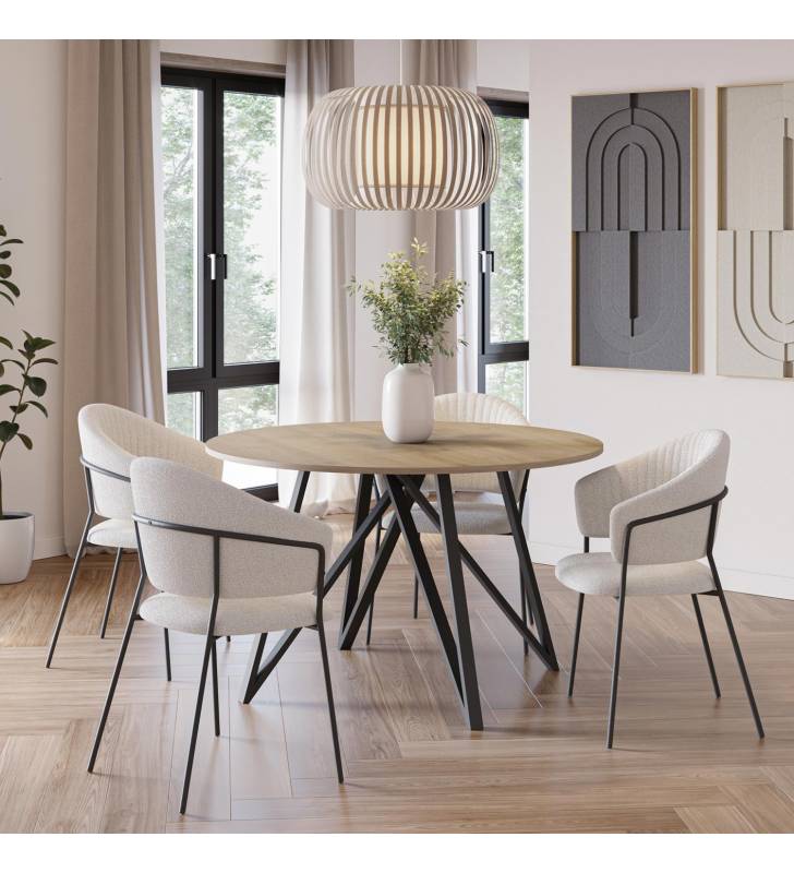 Mesa redonda de comedor 120 Thalia Topmueble