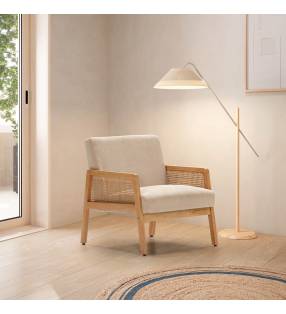 Sillón Individual Ratán Beige Livara Ambiente Top Mueble