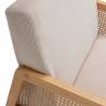 Sillón Individual Ratán Beige Livara Detalle Top Mueble