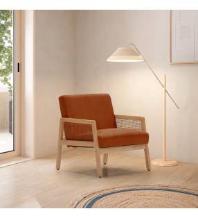 Sillón Individual Ratán Teja Livara Ambiente Top Mueble