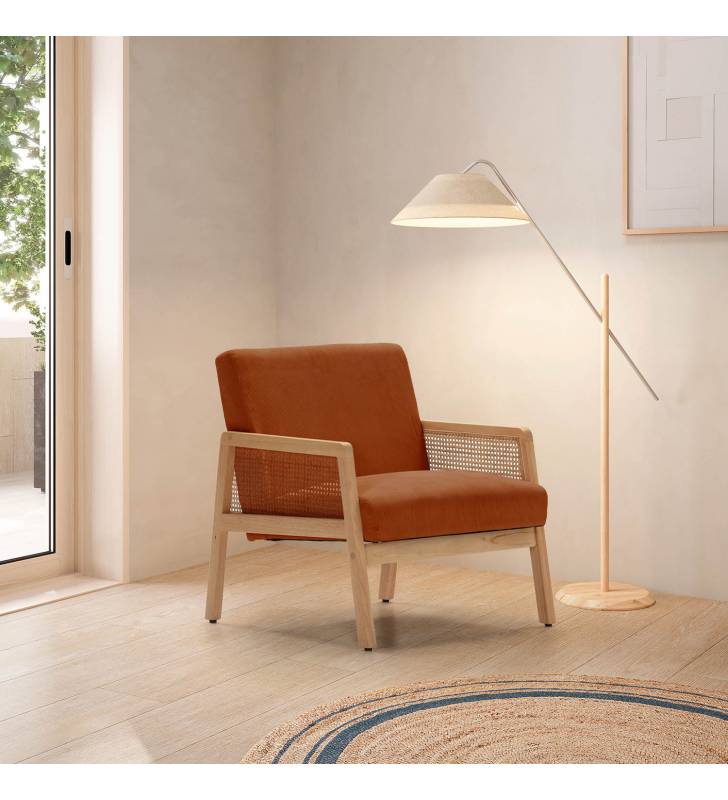 Sillón Individual Ratán Teja Livara Ambiente Top Mueble