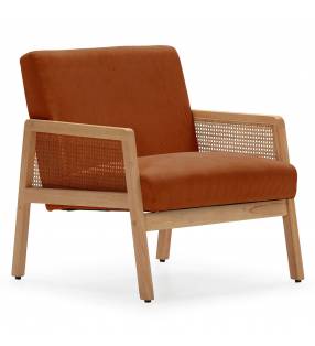Sillón Individual Ratán Teja Livara Top Mueble