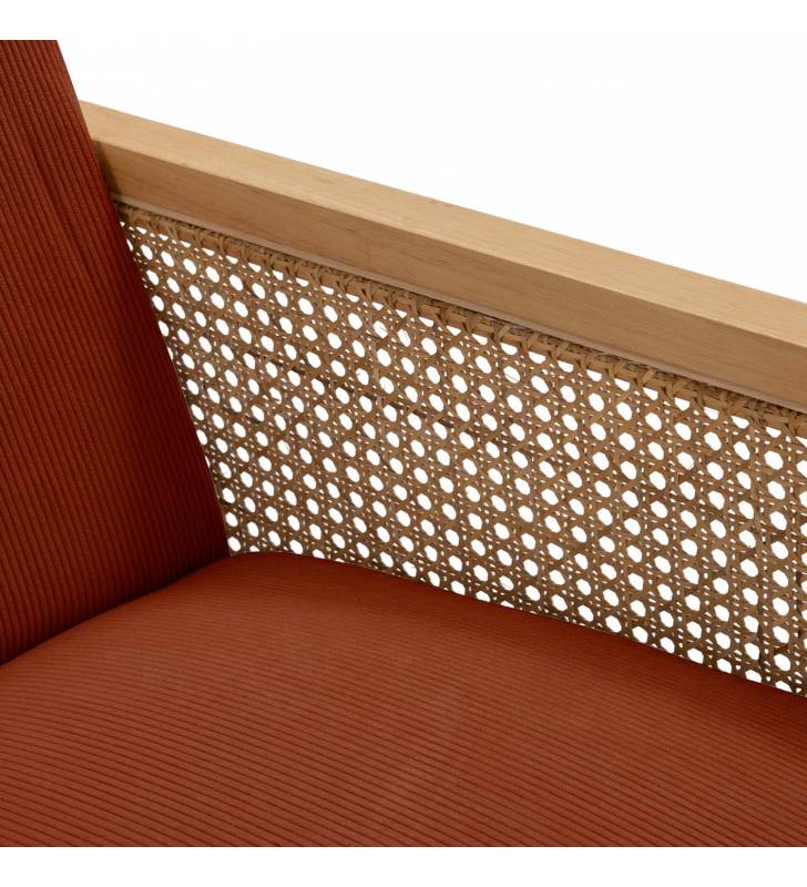 Sillón Individual Ratán Teja Livara Detalle Top Mueble 2