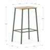 Taburetes Nola Pack de 2  Aguamarina TopMueble medidas