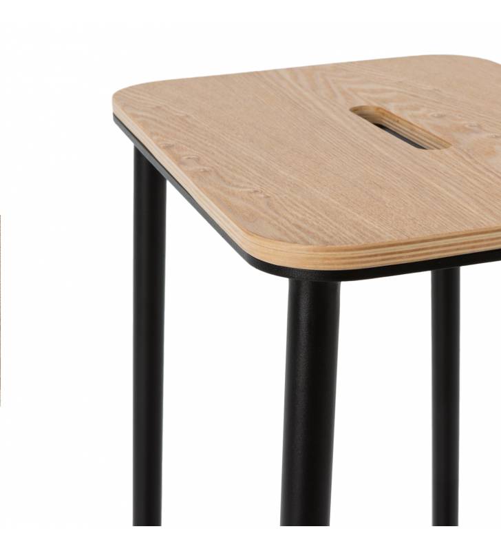 Taburetes Nola Pack de 2 Negro TopMueble 3