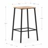 Taburetes Nola Pack de 2 Negro TopMueble medidas