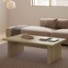 Mesa de Centro Rectangular Roble Nudos Orena Ambiente Top Mueble