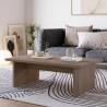 Mesa de Centro Rectangular Roble Liso Orena Ambiente Top Mueble