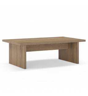 Mesa de Centro Rectangular Roble Liso Orena Top Mueble