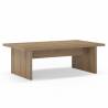 Mesa de Centro Rectangular Roble Liso Orena Top Mueble