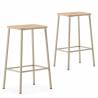 Taburetes Nola Pack de 2 Beige TopMueble 4
