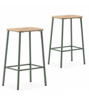 Taburetes Nola Pack de 2  Aguamarina Top Mueble