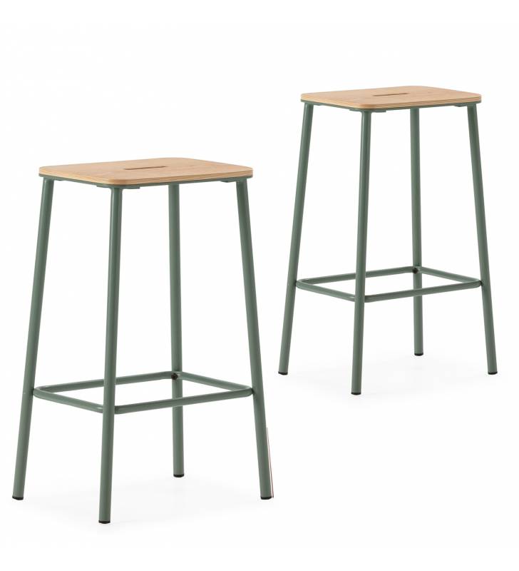 Taburetes Nola Pack de 2  Aguamarina Top Mueble