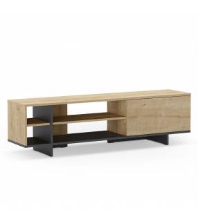 Mueble TV 160 cm Roble Negro River Top Mueble