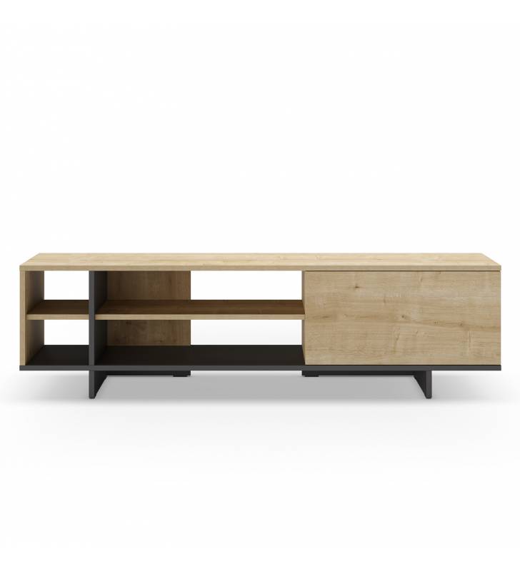 Mueble TV 160 cm Roble Negro River Top Mueble 2