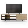 Mueble TV 160 cm Roble Negro River Top Mueble 3