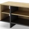 Mueble TV 160 cm Roble Negro River Detalle Top Mueble
