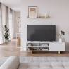 Mueble TV 160 cm Blanco Roble River Ambiente Top Mueble