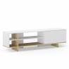 Mueble TV 160 cm Blanco Roble River Top Mueble