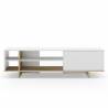 Mueble TV 160 cm Blanco Roble River Top Mueble 2