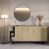 Aparador Salón 170 cm Roble Negro River Ambiente Top Mueble