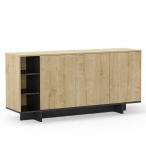 Aparador Salón 170 cm Roble Negro River Top Mueble