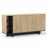 Aparador Salón 170 cm Roble Negro River Top Mueble