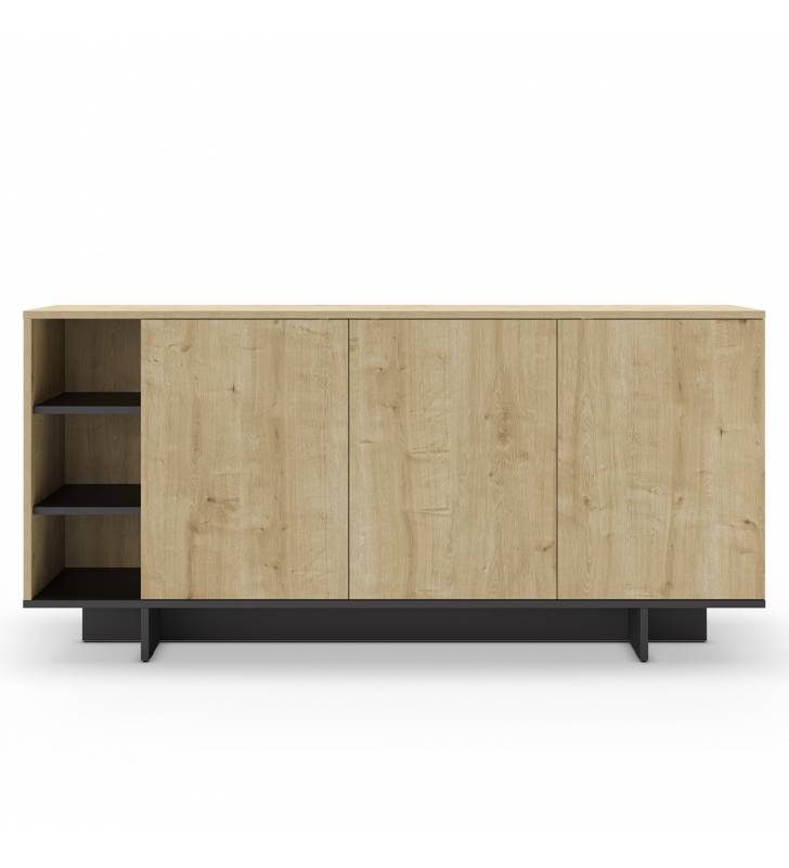 Aparador Salón 170 cm Roble Negro River Top Mueble 2