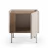Mesita de noche crema Kirena Top Mueble 1