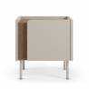 Mesita de noche crema Kirena Top Mueble 2