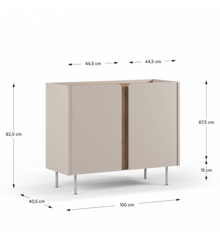 Aparador 100 cm ancho Kirena TopMueble Medidas