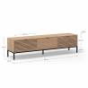 Mueble TV 180 cm Lyra Dimensiones Top Mueble