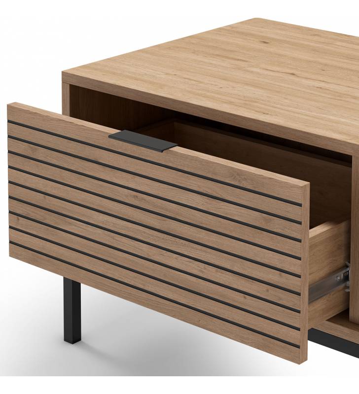 Mesa Centro Rectangular Lyra Detalle Top Mueble