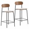 Pack 2 Sillas Altas Cocina Taupe Sorenia Top Mueble