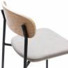 Pack 2 Sillas Altas Cocina Taupe Sorenia Detalle Top Mueble