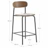 Pack 2 Sillas Altas Cocina Taupe Sorenia Ambiente Top Mueble