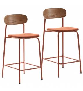 Pack 2 Sillas Altas Cocina Teja Sorenia Top Mueble