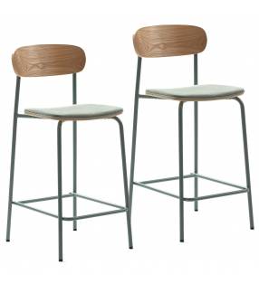 Pack 2 Sillas Altas Cocina Aguamarina Sorenia Top Mueble